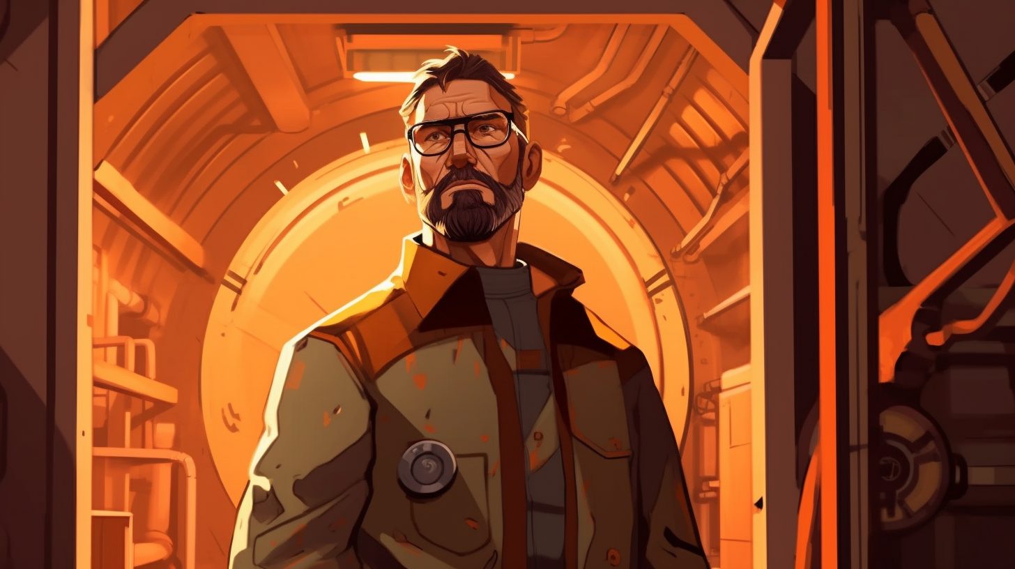 cool gordon freeman [AI] art (Half-Life 1) (Half-Life 2